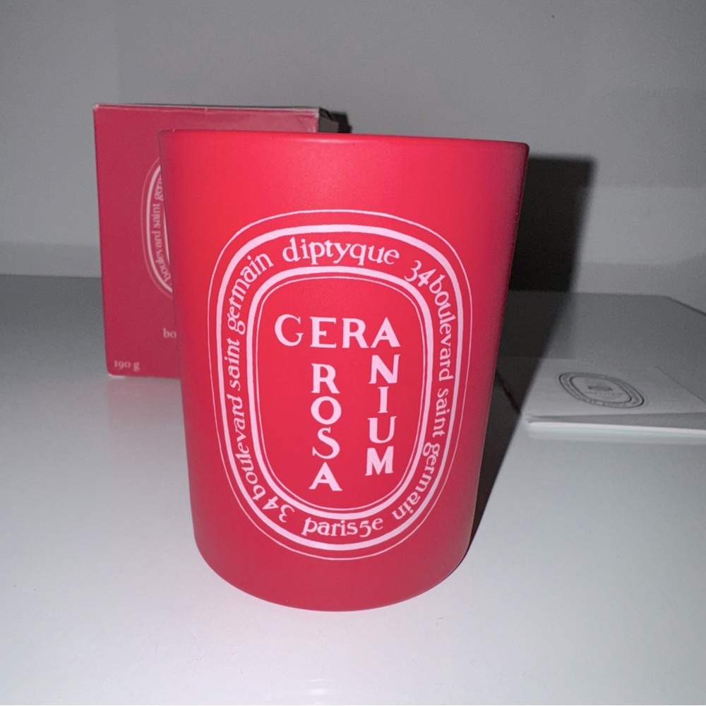 Diptyque Geranium Rosa Candle Limited Edition Collection - Picture 3 of 8